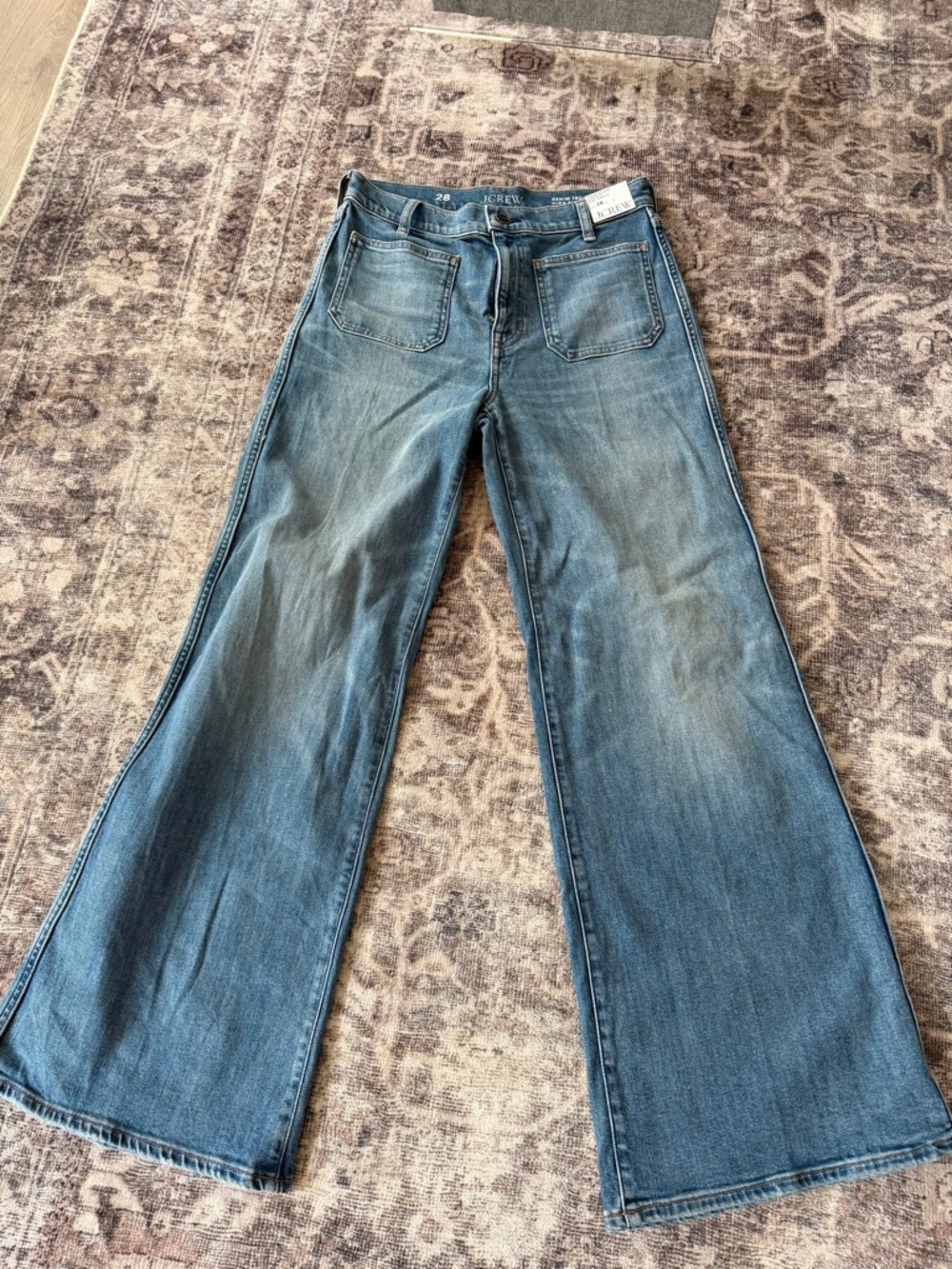 J. Crew Women's Patch-pocket denim trouser jean